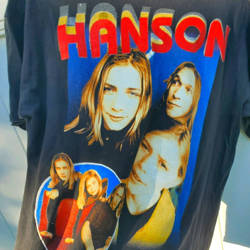 Vintage all over print Hanson t shirt